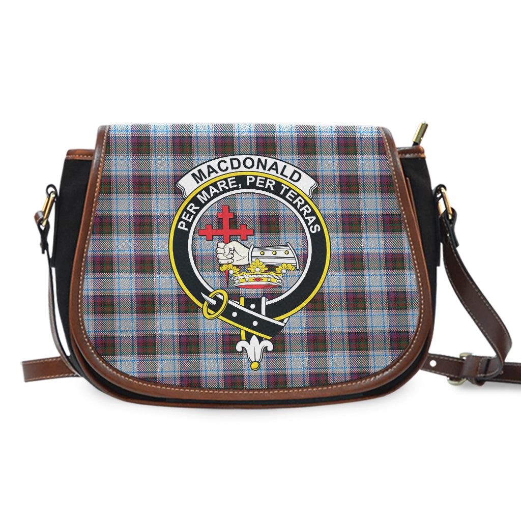 MacDonald Dress Ancient Tartan Saddle Bag with Family Crest - Tartan Vibes Clothing