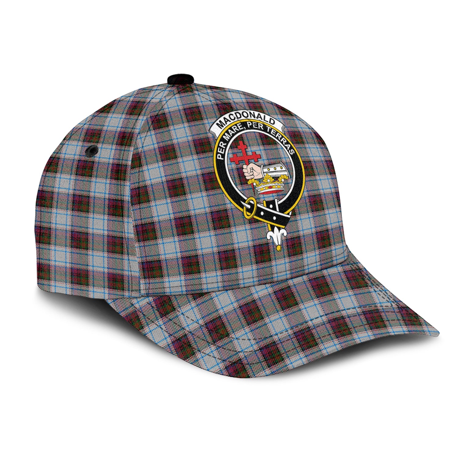 MacDonald Dress Ancient Tartan Classic Cap with Family Crest - Tartan Vibes Clothing