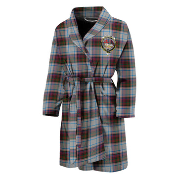 MacDonald Dress Ancient Tartan Bathrobe with Family Crest