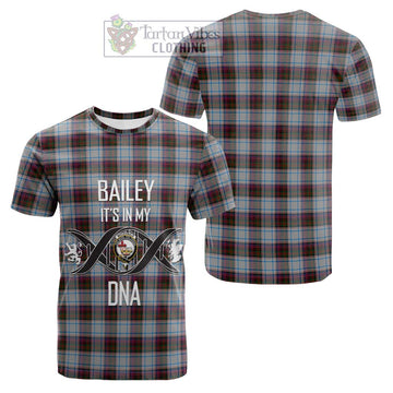 MacDonald Dress Ancient Tartan Cotton T-shirt with Family Crest DNA In Me Style