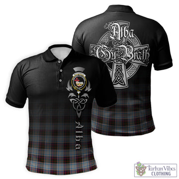 MacDonald Dress Ancient Tartan Polo Shirt Featuring Alba Gu Brath Family Crest Celtic Inspired