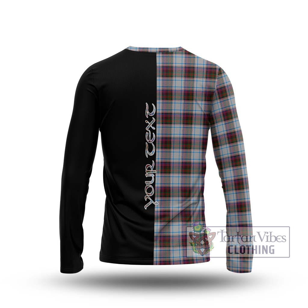 Tartan Vibes Clothing MacDonald Dress Ancient Tartan Long Sleeve T-Shirt with Family Crest and Half Of Me Style