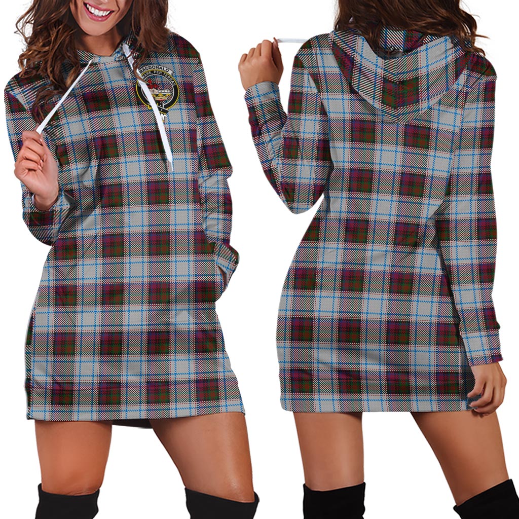 MacDonald Dress Ancient Tartan Hoodie Dress with Family Crest - Tartanvibesclothing