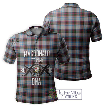 MacDonald Dress Ancient Tartan Polo Shirt with Family Crest DNA In Me Style