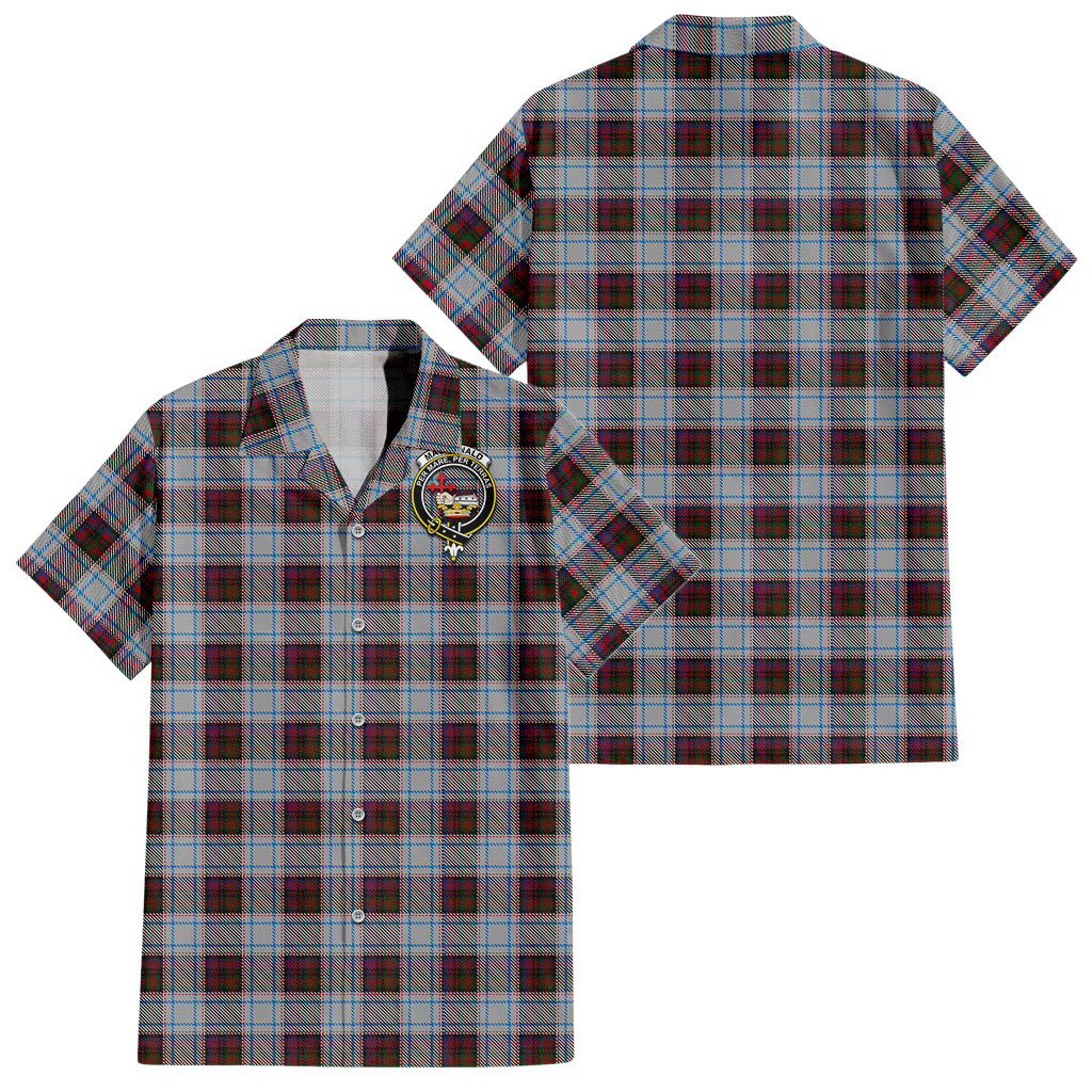 macdonald-dress-ancient-tartan-short-sleeve-button-down-shirt-with-family-crest