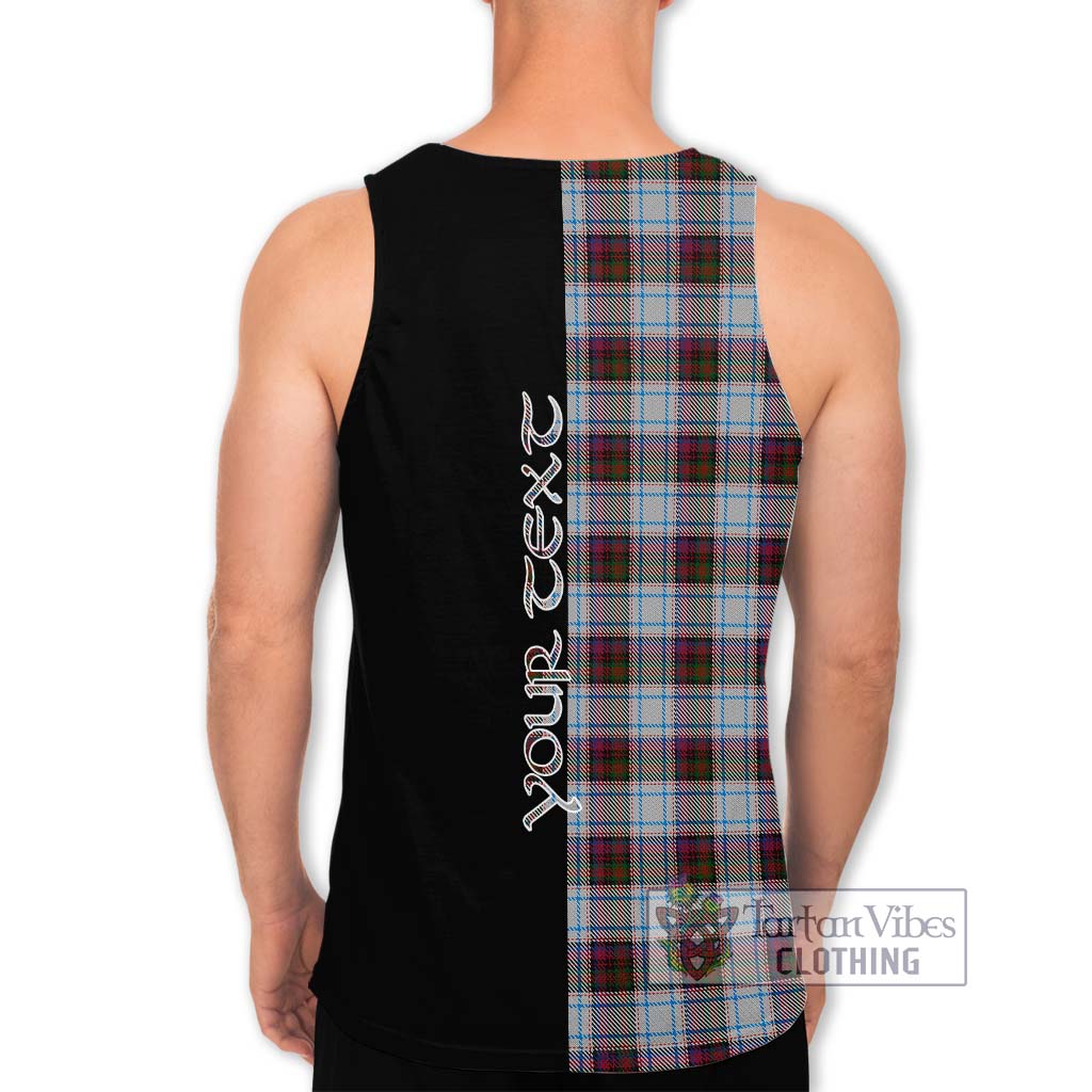 Tartan Vibes Clothing MacDonald Dress Ancient Tartan Men's Tank Top with Family Crest and Half Of Me Style