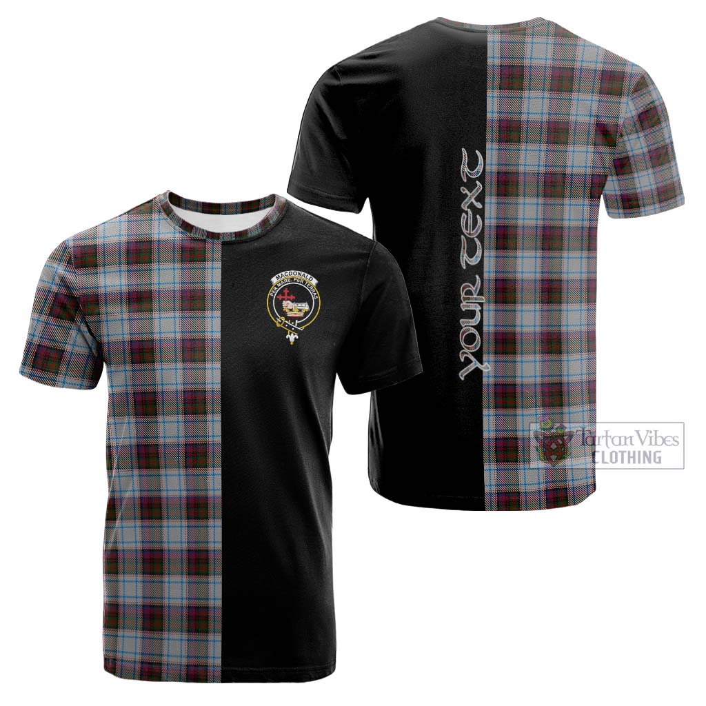 Tartan Vibes Clothing MacDonald Dress Ancient Tartan Cotton T-shirt with Family Crest and Half Of Me Style