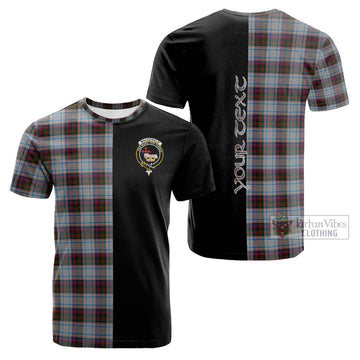 MacDonald Dress Ancient Tartan Cotton T-shirt with Family Crest and Half Of Me Style