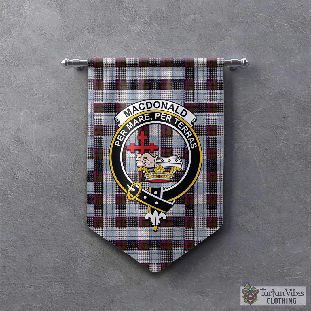 Tartan Vibes Clothing MacDonald Dress Ancient Tartan Gonfalon, Tartan Banner with Family Crest