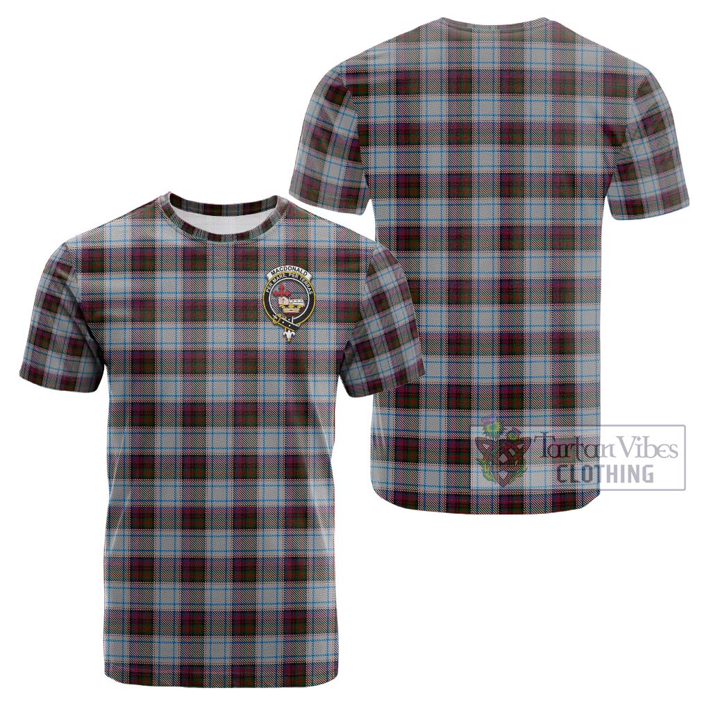 Tartan Vibes Clothing MacDonald Dress Ancient Tartan Cotton T-Shirt with Family Crest
