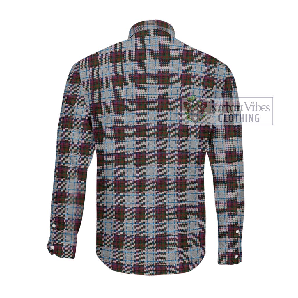 Tartan Vibes Clothing MacDonald Dress Ancient Tartan Long Sleeve Button Shirt with Family Crest DNA In Me Style