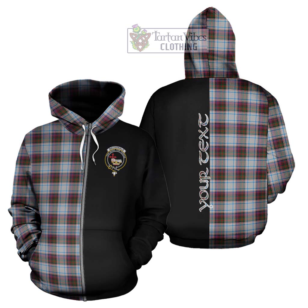 Tartan Vibes Clothing MacDonald Dress Ancient Tartan Hoodie with Family Crest and Half Of Me Style