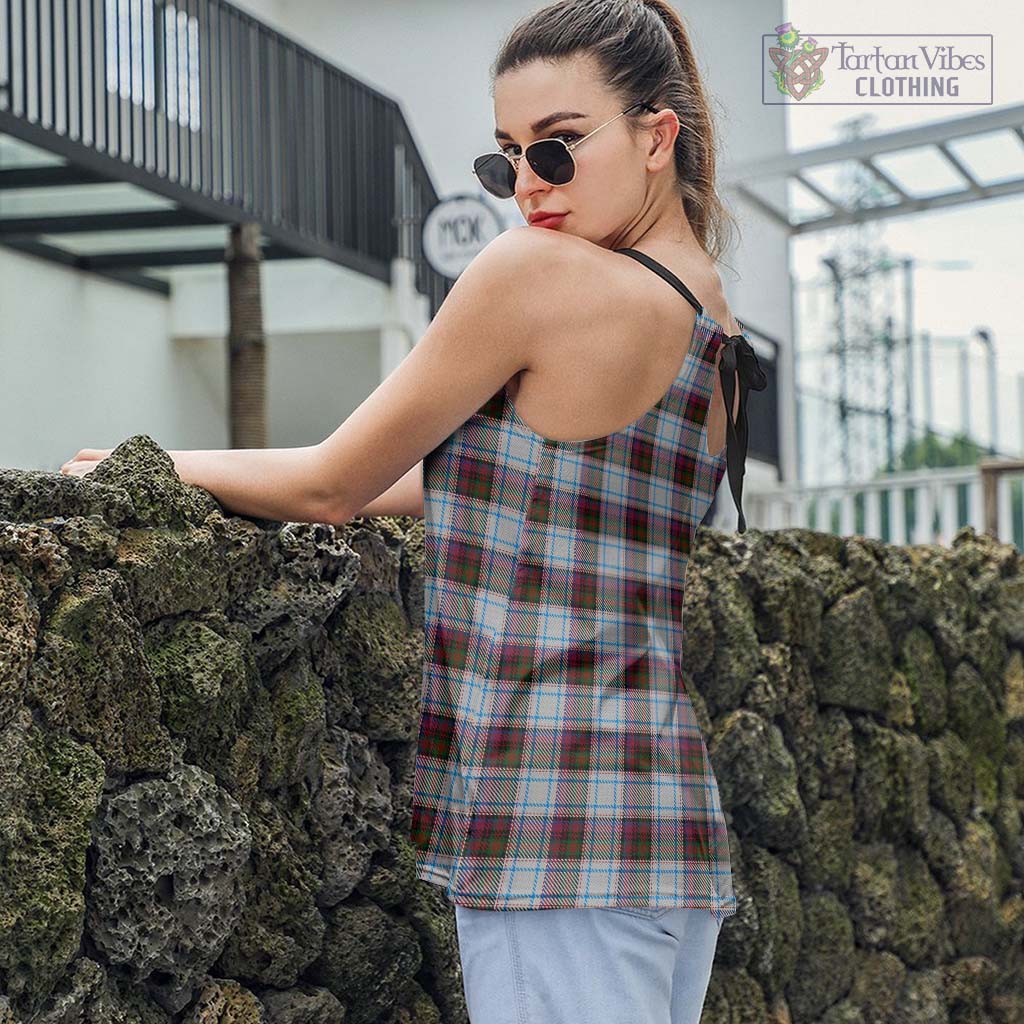 Tartan Vibes Clothing MacDonald Dress Ancient Tartan Loose Halter Neck Camisole