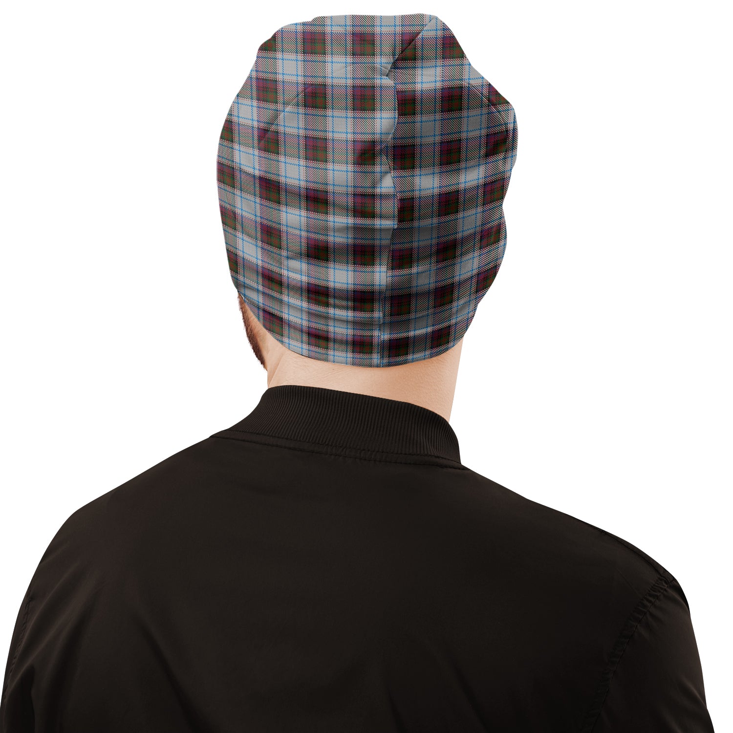 MacDonald Dress Ancient Tartan Beanies Hat with Family Crest - Tartan Vibes Clothing