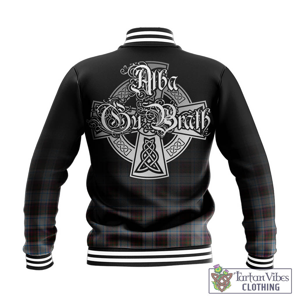 Tartan Vibes Clothing MacDonald Dress Ancient Tartan Baseball Jacket Featuring Alba Gu Brath Family Crest Celtic Inspired