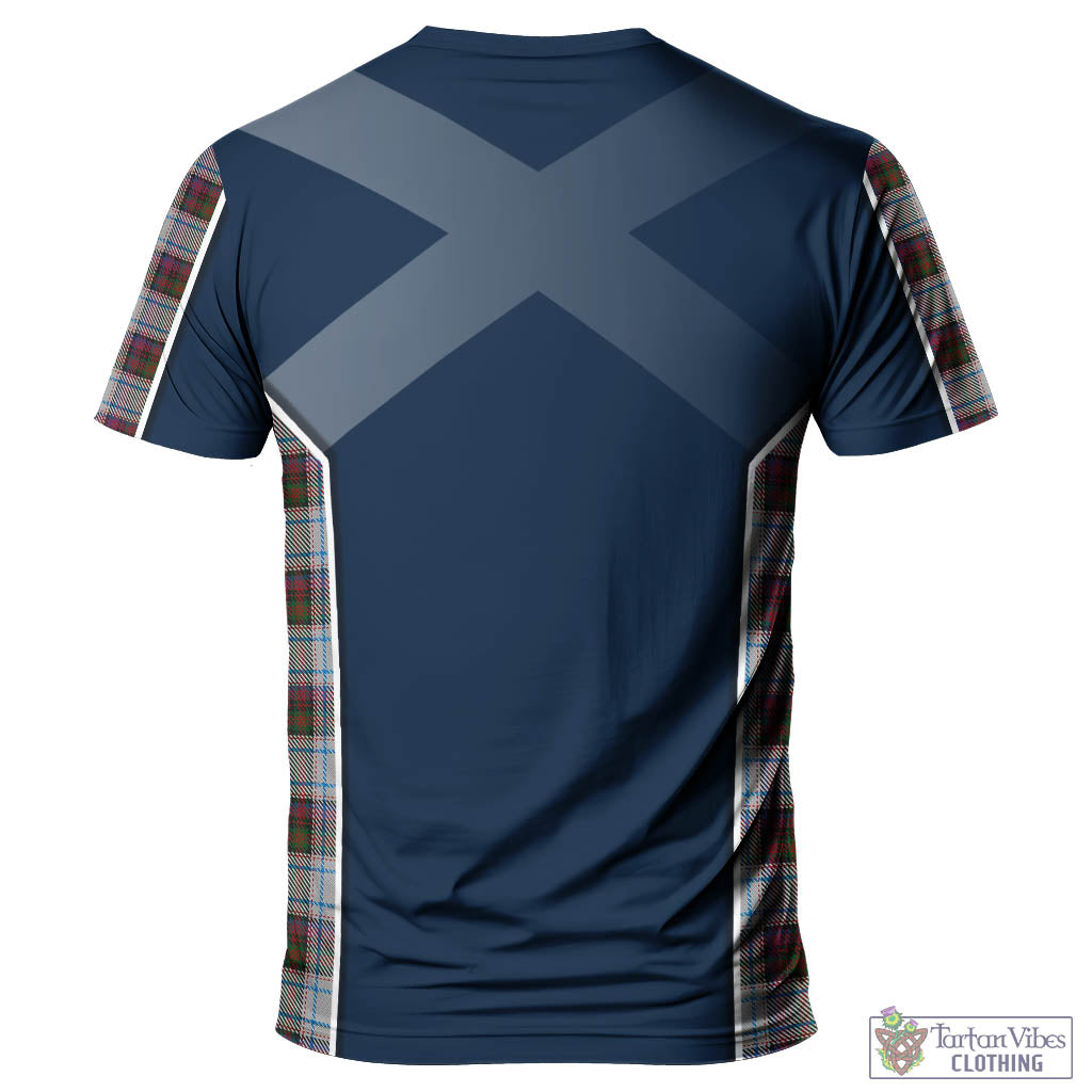 Tartan Vibes Clothing MacDonald Dress Ancient Tartan T-Shirt with Family Crest and Lion Rampant Vibes Sport Style