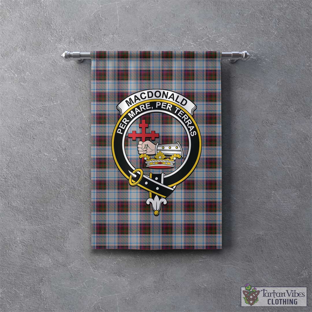 Tartan Vibes Clothing MacDonald Dress Ancient Tartan Gonfalon, Tartan Banner with Family Crest