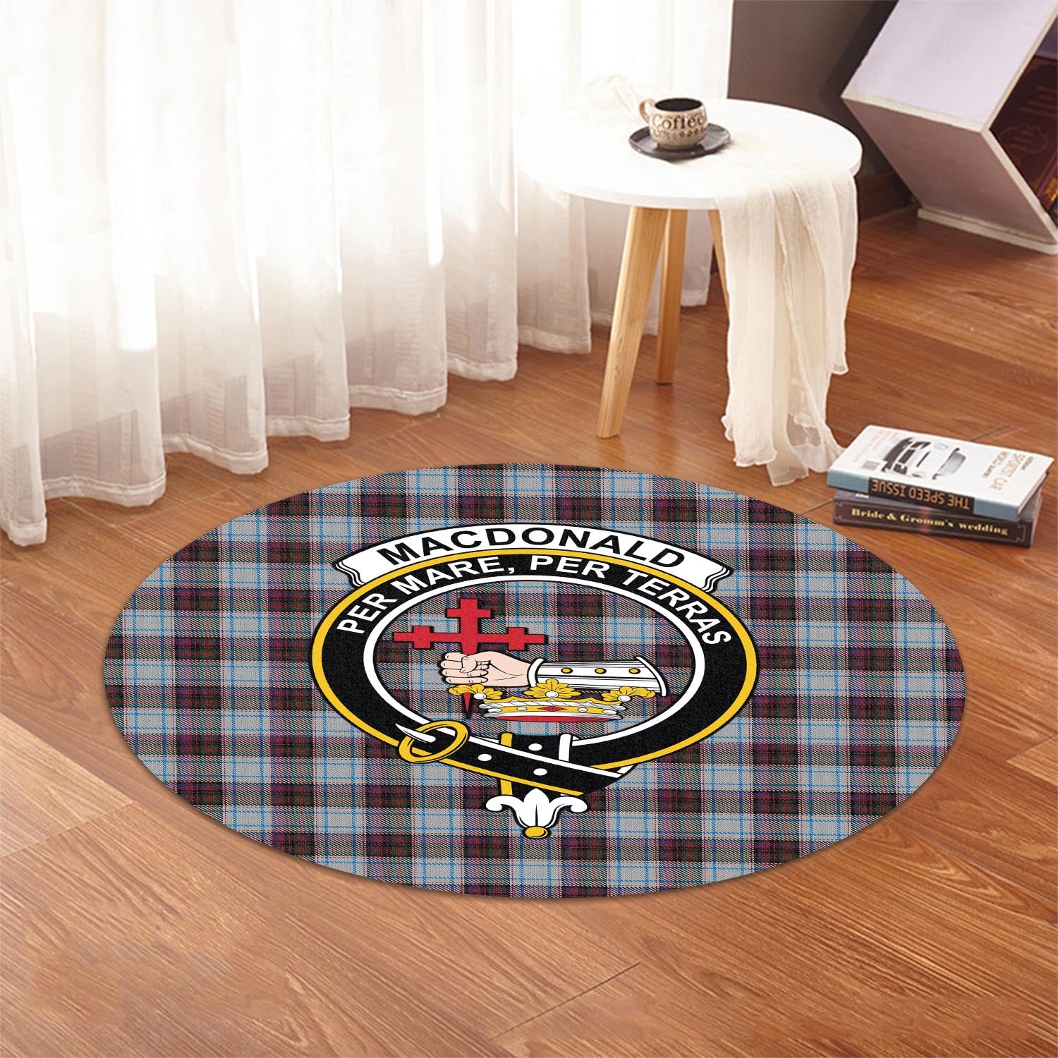 macdonald-dress-ancient-tartan-round-rug-with-family-crest