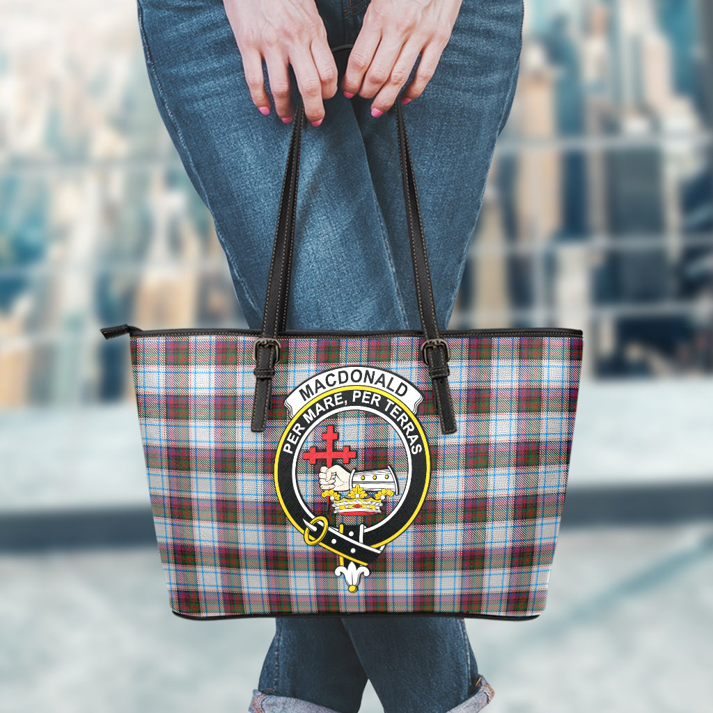 macdonald-dress-ancient-tartan-leather-tote-bag-with-family-crest