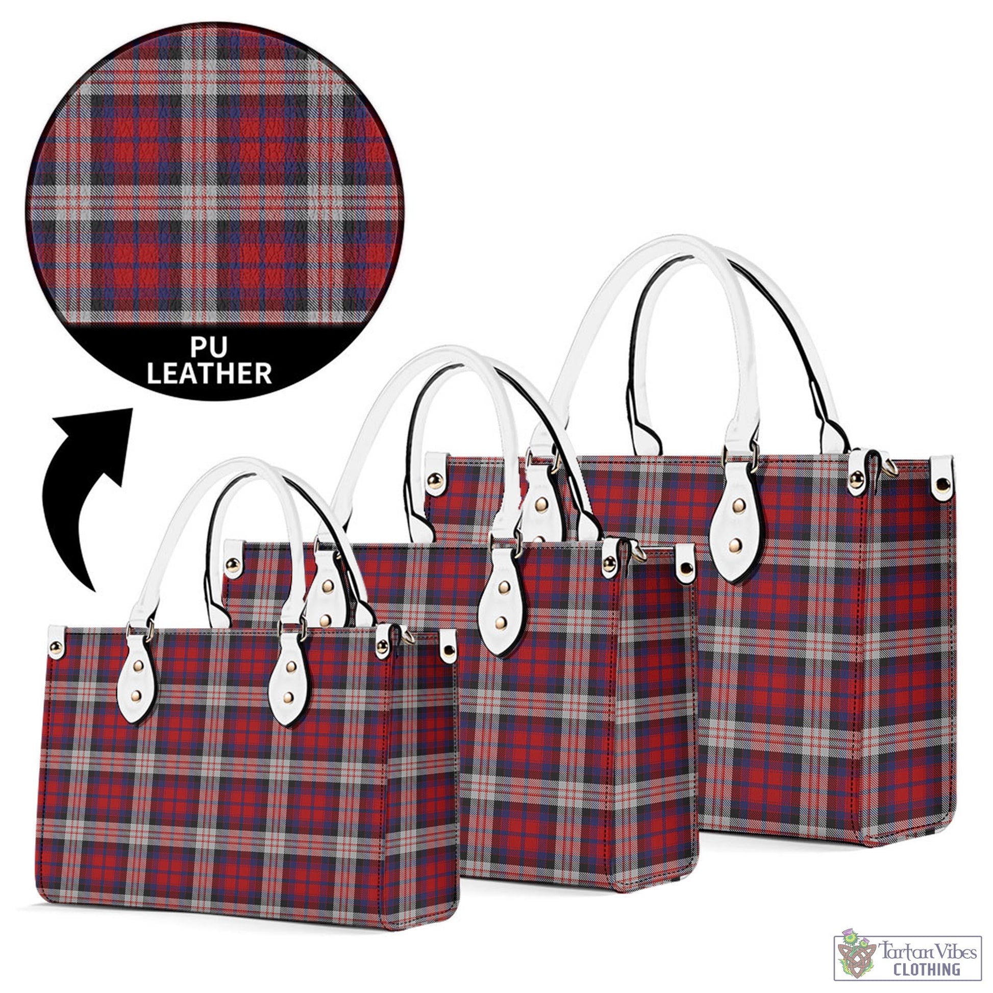 Tartan Vibes Clothing MacDonald Dress Irish Tartan Luxury Leather Handbags