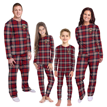 MacDonald Dress Irish Tartan Pajamas Family Set with Family Crest