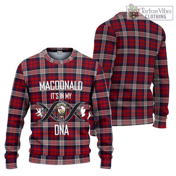 MacDonald Dress Irish Tartan Ugly Sweater with Family Crest DNA In Me Style