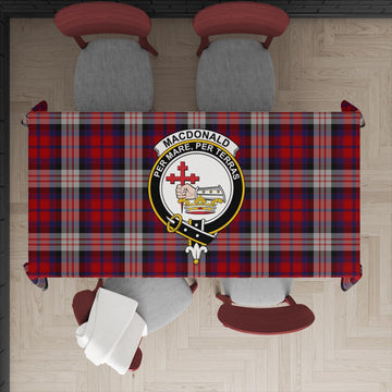 MacDonald Dress Irish Tartan Tablecloth with Family Crest