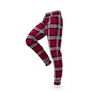 MacDonald Dress Irish Tartan Joggers Pants with Family Crest