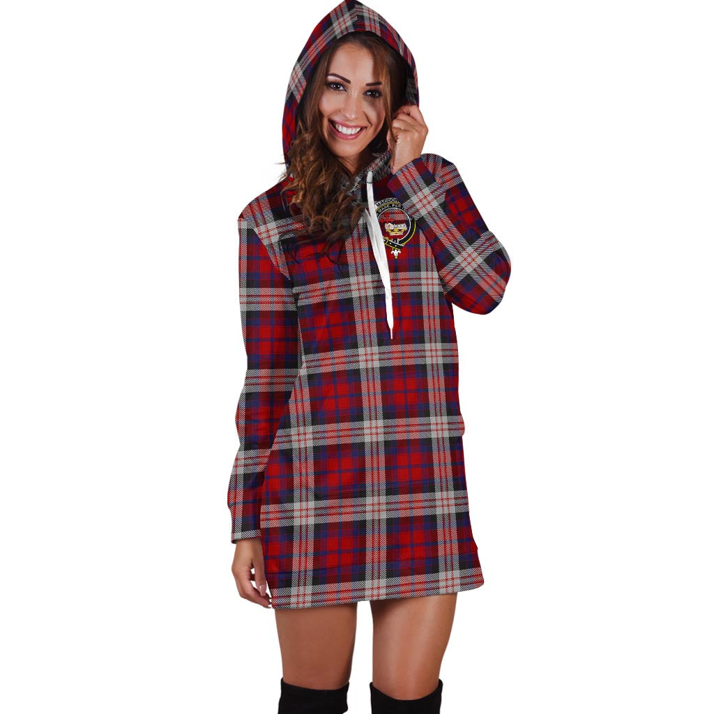 MacDonald Dress Irish Tartan Hoodie Dress with Family Crest - Tartan Vibes Clothing