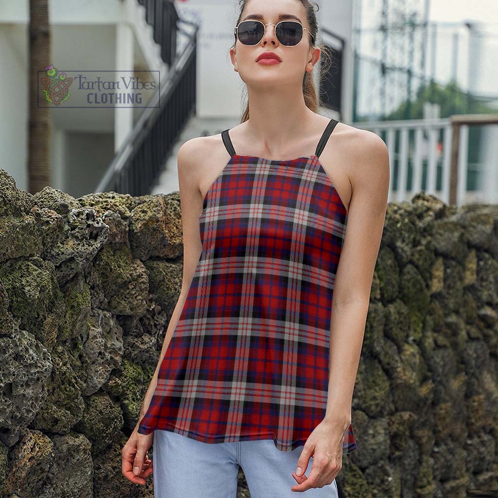 Tartan Vibes Clothing MacDonald Dress Irish Tartan Loose Halter Neck Camisole