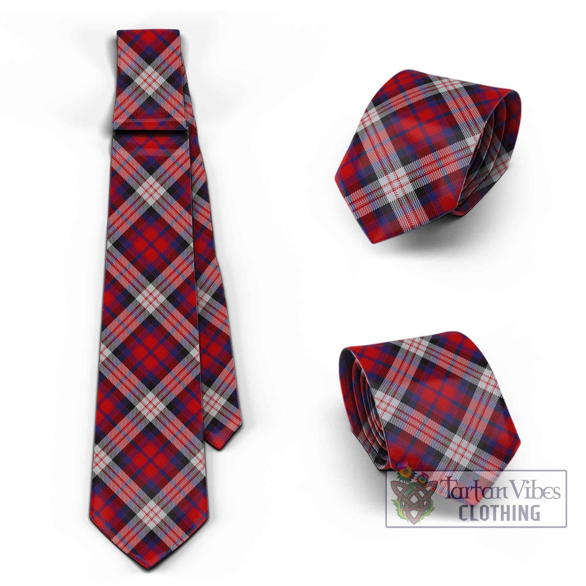 Tartan Vibes Clothing MacDonald Dress Irish Tartan Classic Necktie Cross Style