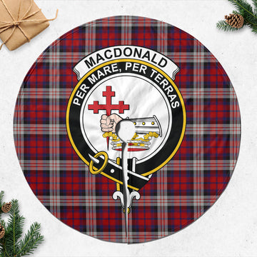 MacDonald Dress Irish Tartan Christmas Tree Skirt with Family Crest