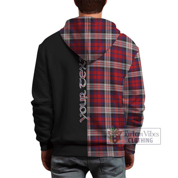 MacDonald Dress Irish Tartan Hoodie with Family Crest and Half Of Me Style