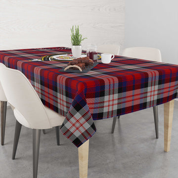 MacDonald Dress Irish Tartan Tablecloth with Family Crest