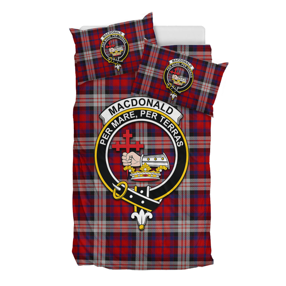 MacDonald Dress Irish Tartan Bedding Set with Family Crest - Tartan Vibes Clothing