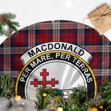 MacDonald Dress Irish Tartan Christmas Tree Skirt with Family Crest