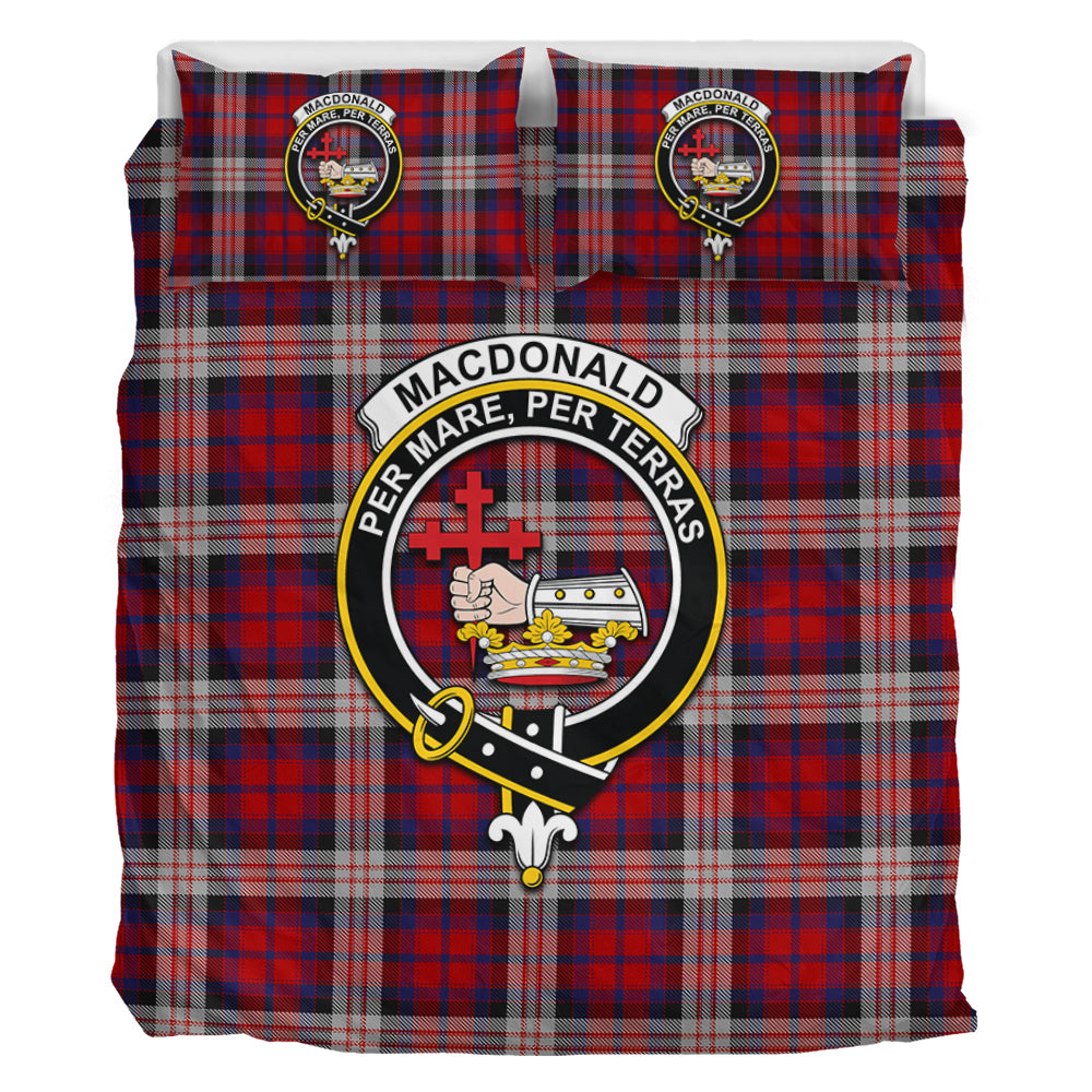 MacDonald Dress Irish Tartan Bedding Set with Family Crest - Tartan Vibes Clothing