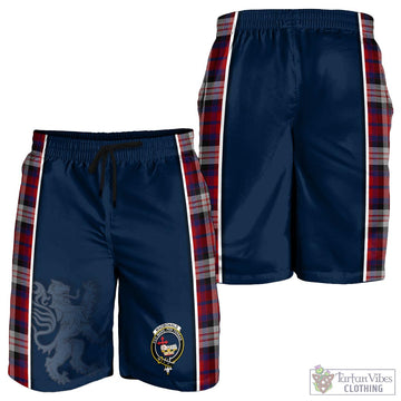 MacDonald Dress Irish Tartan Men's Shorts with Family Crest and Lion Rampant Vibes Sport Style