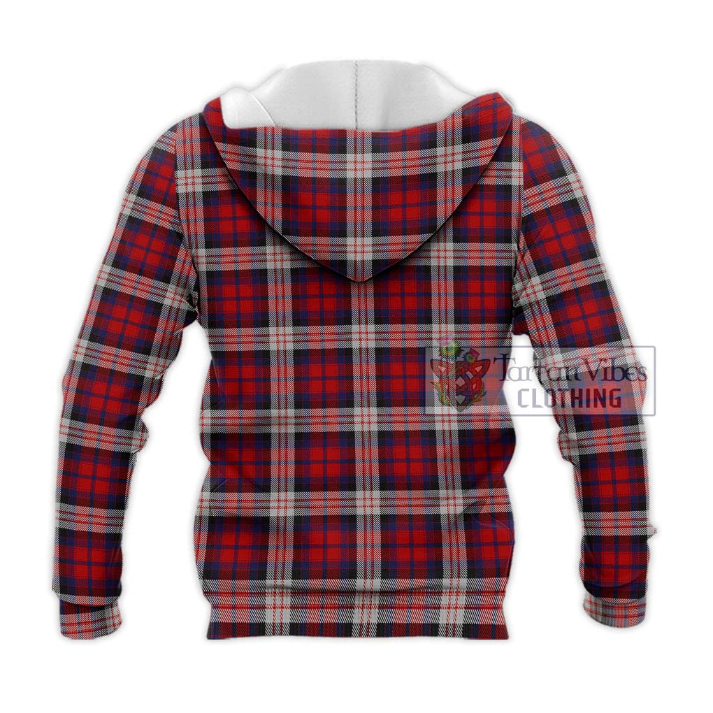 MacDonald Dress Irish Tartan Knitted Hoodie with Family Crest DNA In Me Style - Tartanvibesclothing Shop