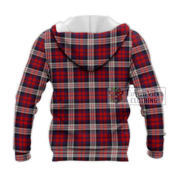 MacDonald Dress Irish Tartan Knitted Hoodie with Family Crest DNA In Me Style