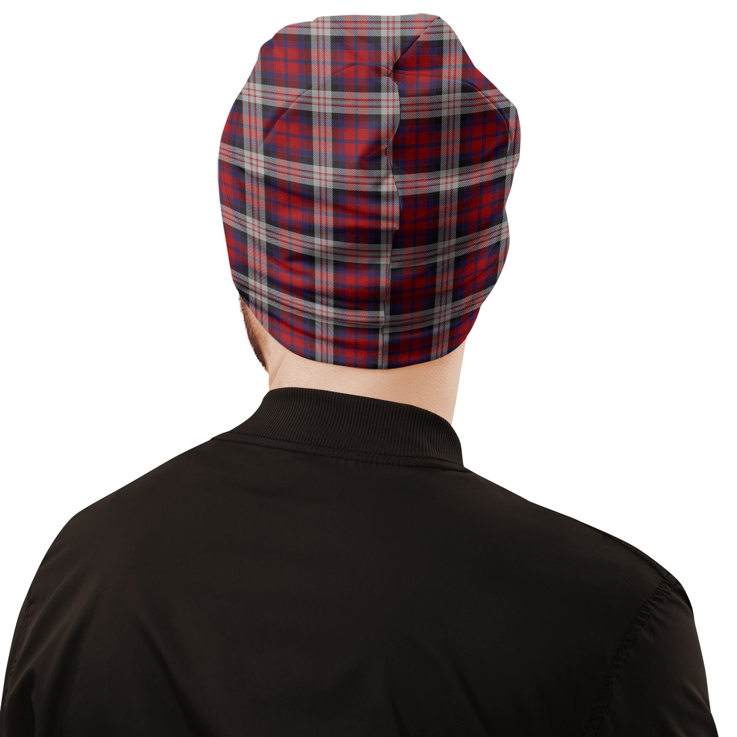 MacDonald Dress Irish Tartan Beanies Hat with Family Crest - Tartan Vibes Clothing