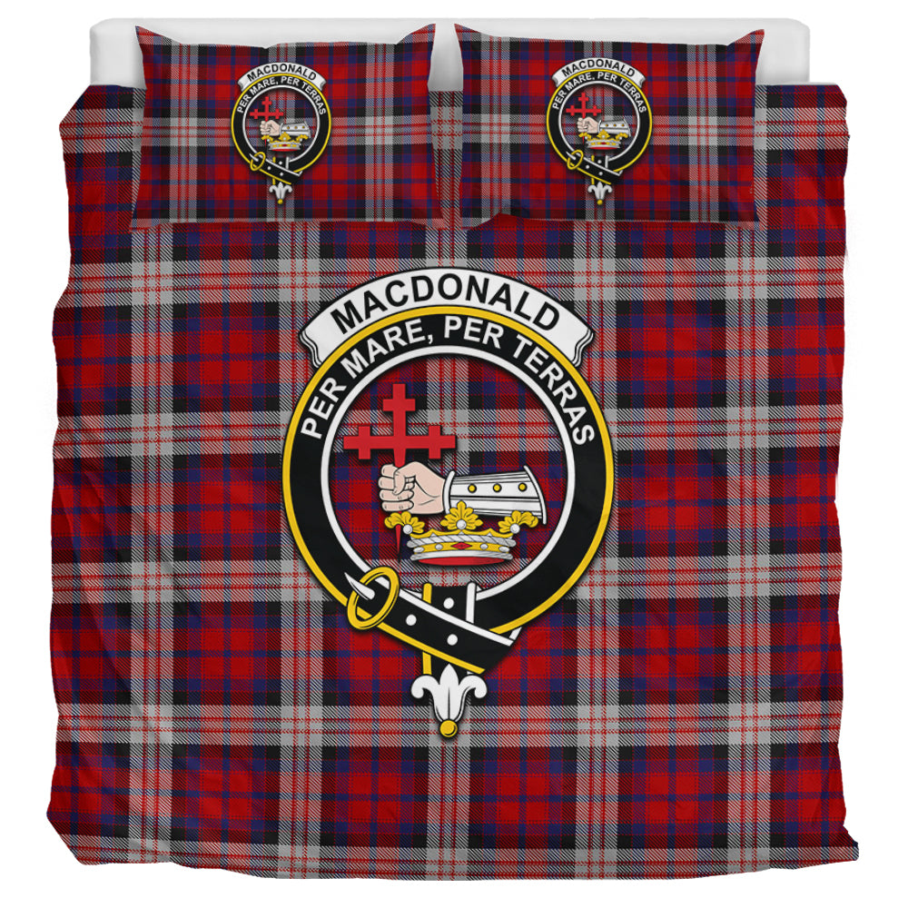 MacDonald Dress Irish Tartan Bedding Set with Family Crest UK Bedding Set UK Super King 104*94 inch - Tartan Vibes Clothing