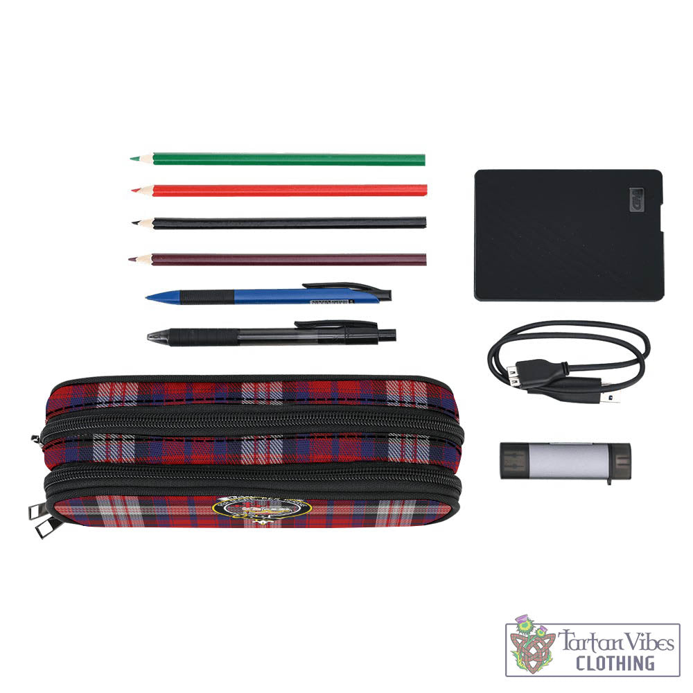 Tartan Vibes Clothing MacDonald Dress Irish Tartan Pen and Pencil Case with Family Crest