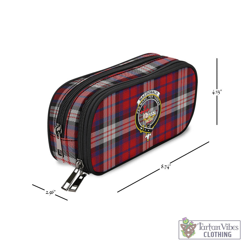 Tartan Vibes Clothing MacDonald Dress Irish Tartan Pen and Pencil Case with Family Crest