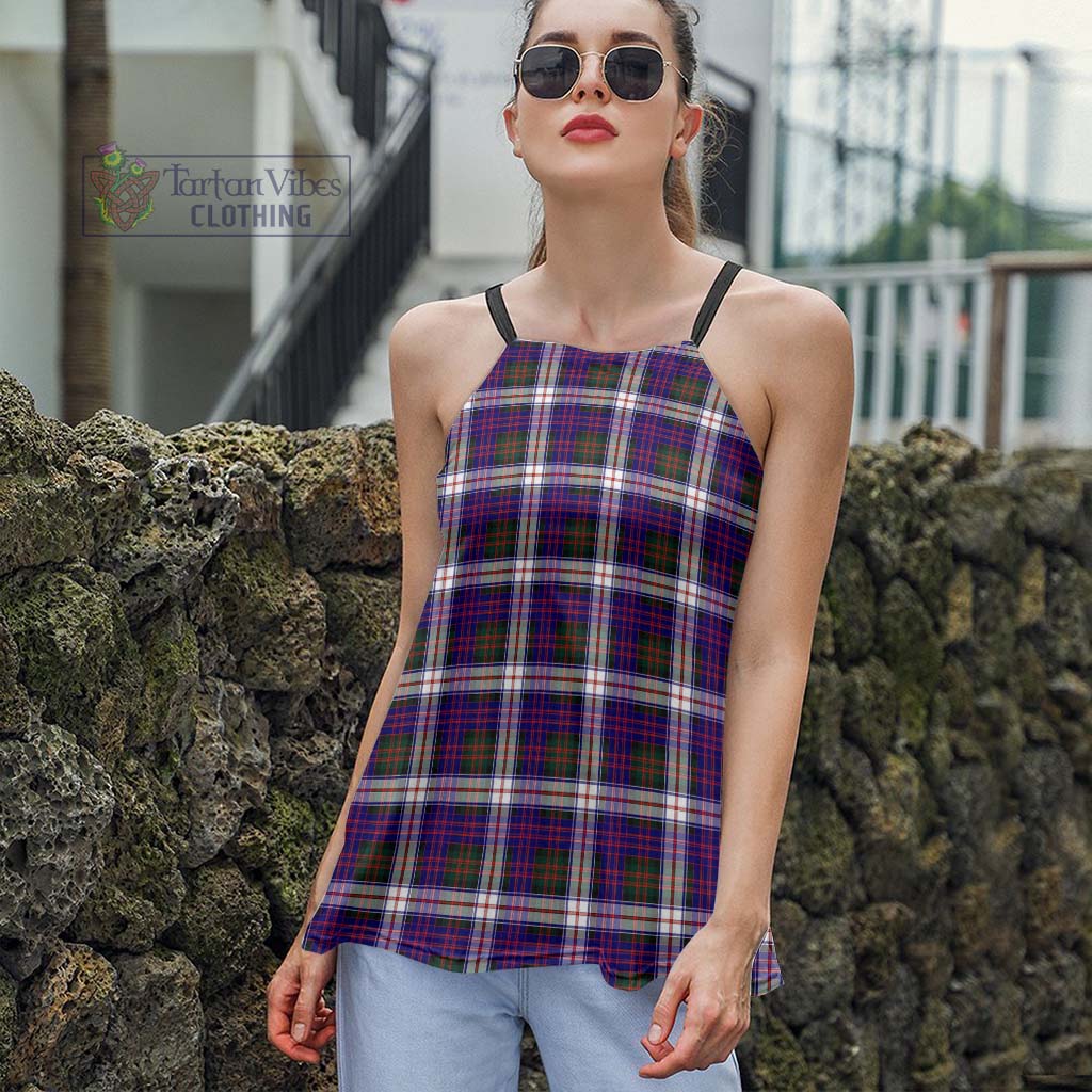 Tartan Vibes Clothing MacDonald Dress Modern Tartan Loose Halter Neck Camisole