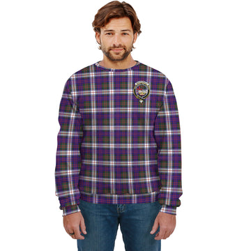 MacDonald Dress Modern Tartan Sweatshirt with Family Crest