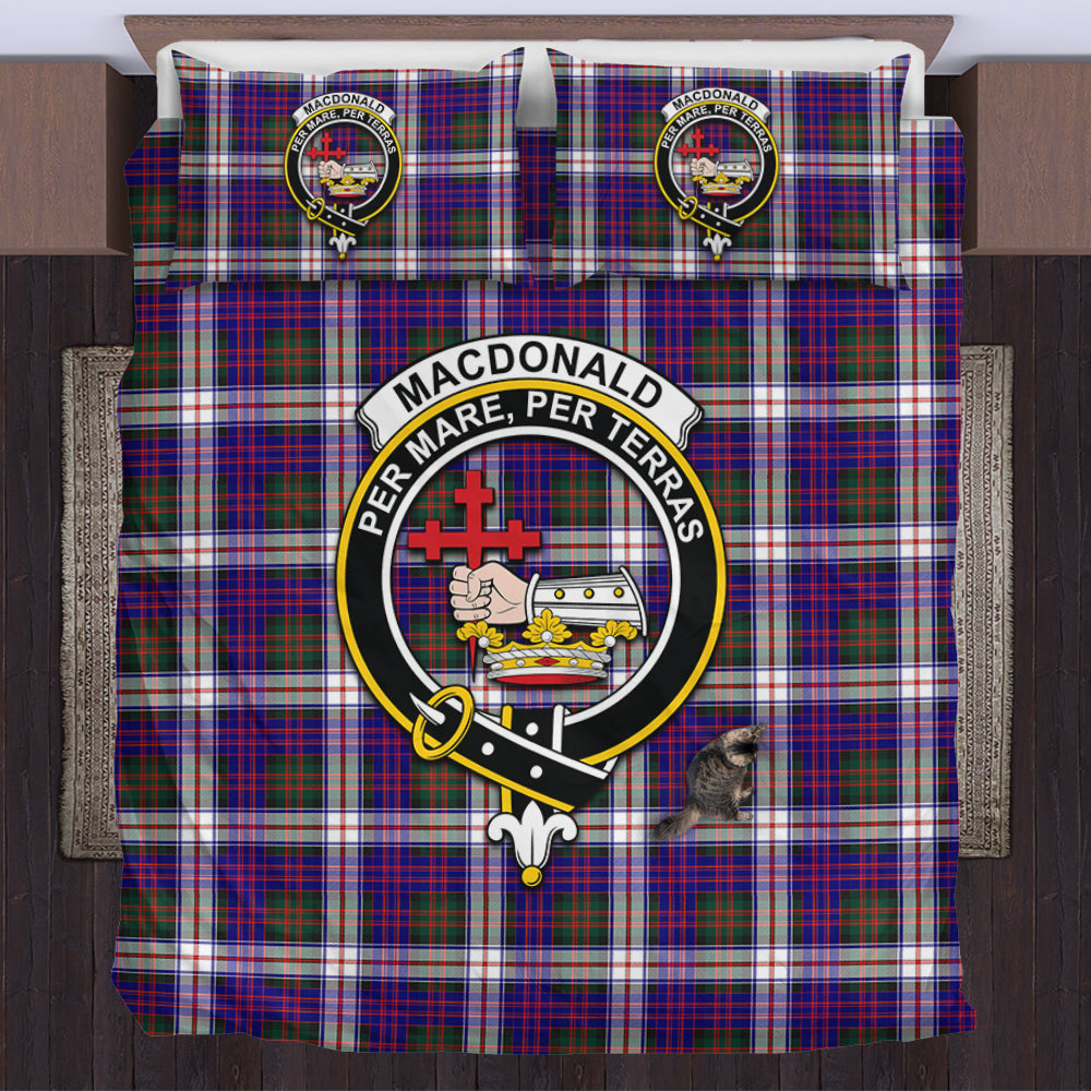 MacDonald Dress Modern Tartan Bedding Set with Family Crest US Bedding Set - Tartan Vibes Clothing