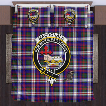 MacDonald Dress Modern Tartan Bedding Set with Family Crest