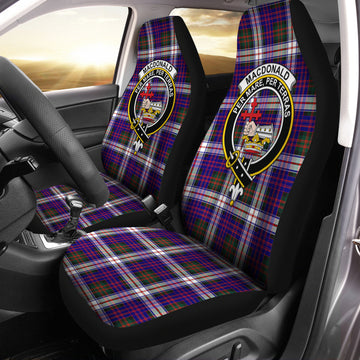 MacDonald Dress Modern Tartan Car Seat Cover with Family Crest