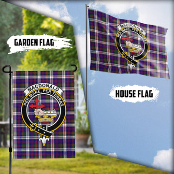 MacDonald Dress Modern Tartan Flag with Family Crest